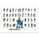 Affiche Les Tuniques Bleues - by Lambil & Cauvin - secondaire-1