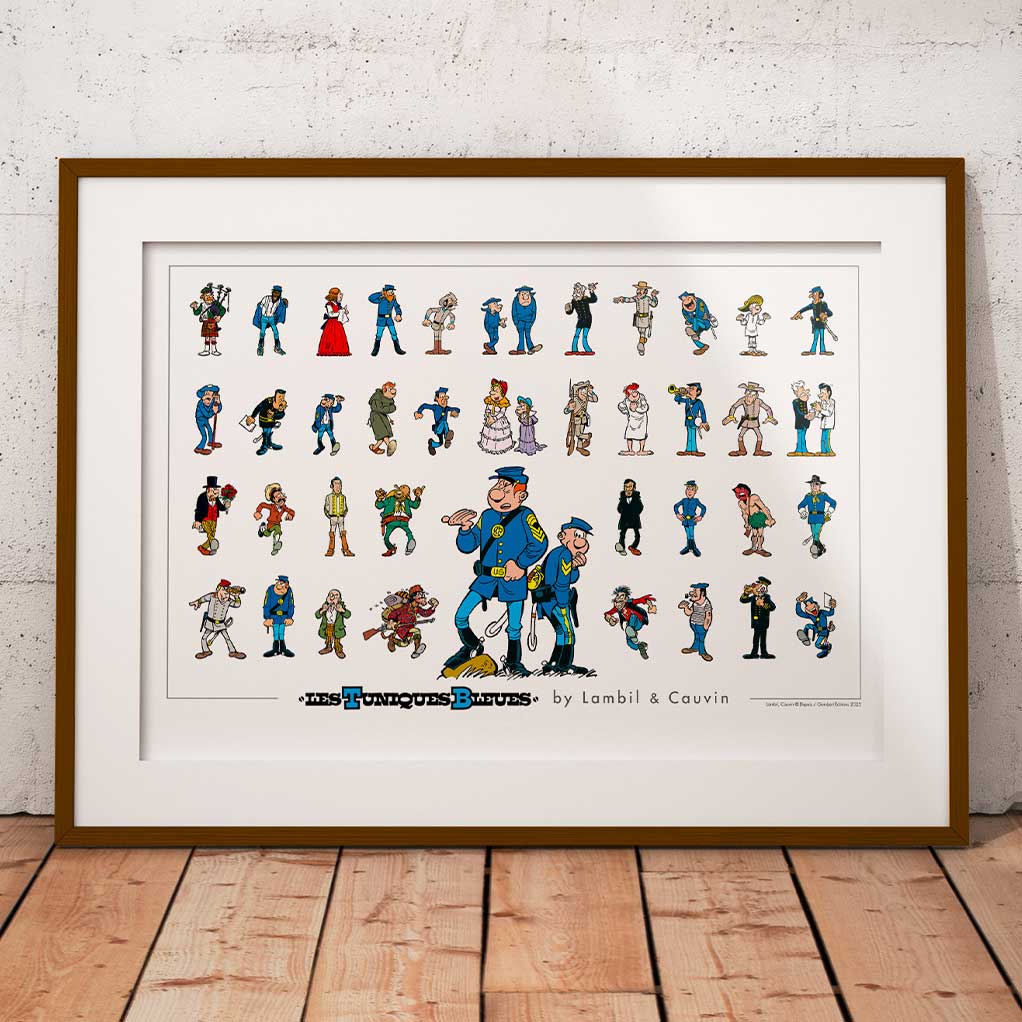 Affiche Les Tuniques Bleues - by Lambil & Cauvin - secondaire-2