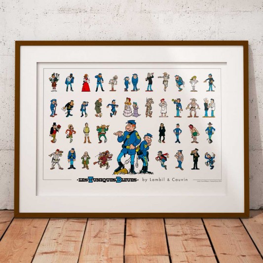 Affiche Les Tuniques Bleues - by Lambil & Cauvin - secondaire-2