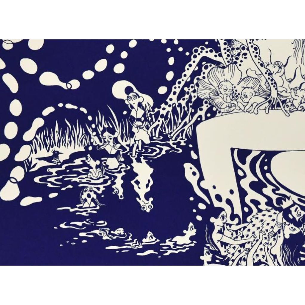 Sérigraphie Beauté - marine - secondaire-2