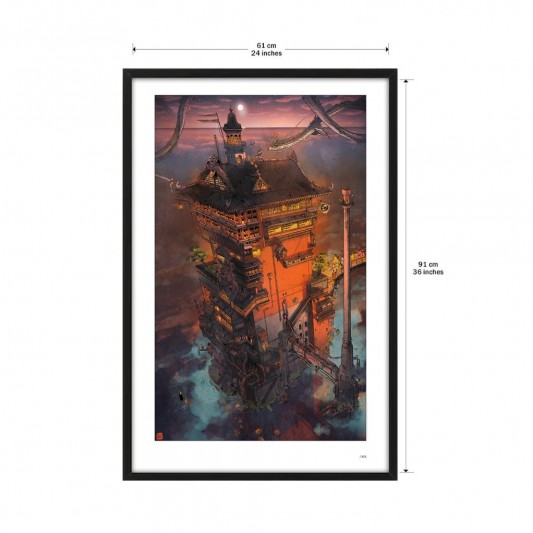 Tirage d'art Le Palais des Bains, de nuit - secondaire-1