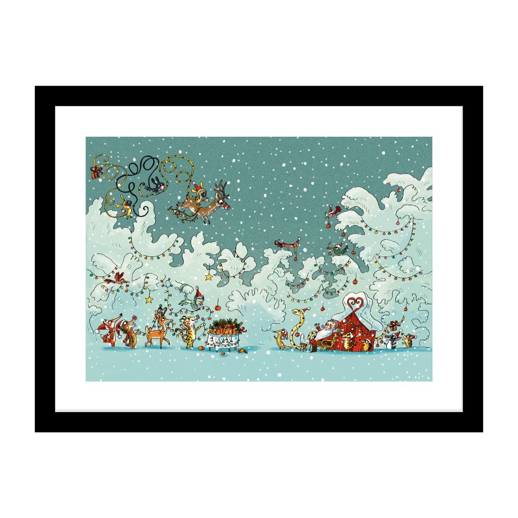 Tirage d'art les Petits Marsus et le père Noël - Benjamin Chaud - secondaire-1