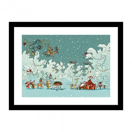 Tirage d'art les Petits Marsus et le père Noël - Benjamin Chaud - secondaire-1