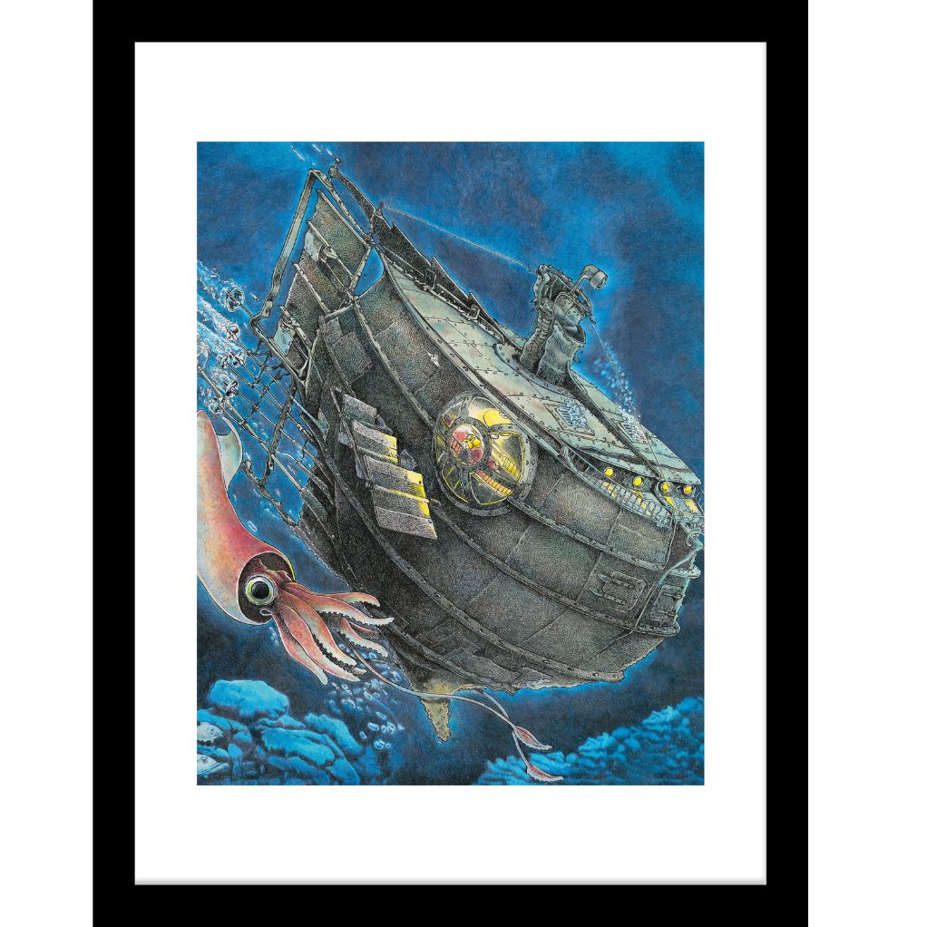 Tirage d'art Nautilus A 20 000 Lieues de la Carotte Bleue - Sébastien Telleschi - secondaire-1