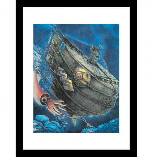 Tirage d'art Nautilus A 20 000 Lieues de la Carotte Bleue - Sébastien Telleschi - secondaire-1