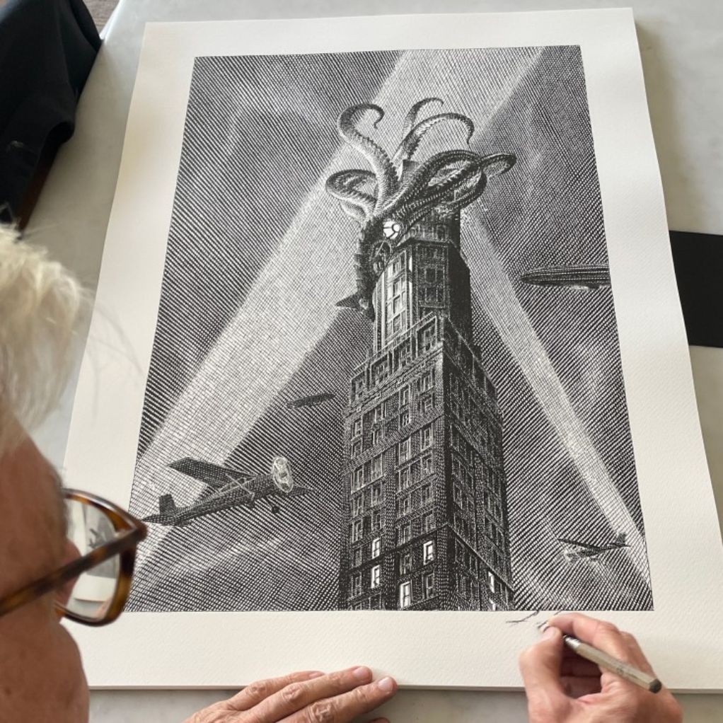 Tirage Offset Schuiten - Le retour du Capitaine Nemo - Tour Perret - secondaire-1