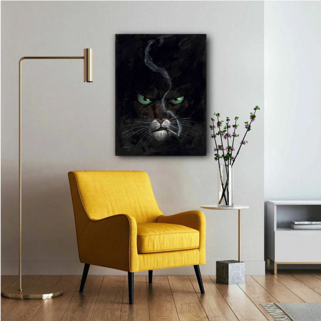Tableau Blacksad 1 - Blacksad fume 50x70 cm - secondaire-1