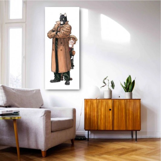 Tableau Blacksad 4 - John et Weekly - 40x100 cm - secondaire-4