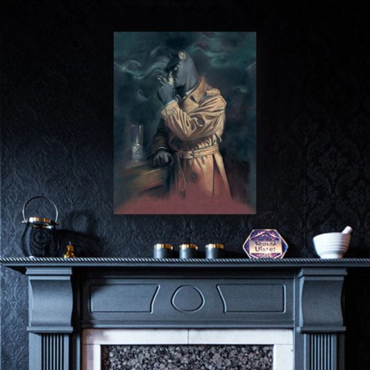 Tableau Blacksad 8 - Blacksad au bar 55x70 cm - secondaire-1