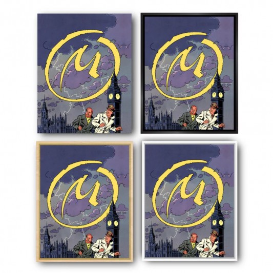 Tableau Blake et Mortimer 7 - Couverture M 55x70 cm - secondaire-6