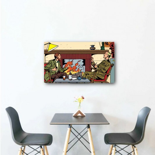 Tableau Blake et Mortimer 6 - Cheminée - secondaire-8