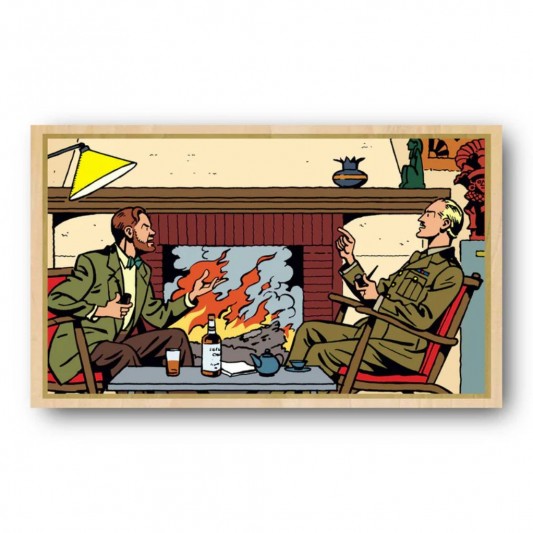 Tableau Blake et Mortimer 6 - Cheminée 70x40 cm - secondaire-1
