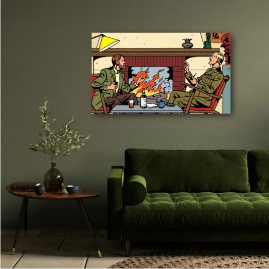 Tableau Blake et Mortimer 6 - Cheminée 70x40 cm - secondaire-5