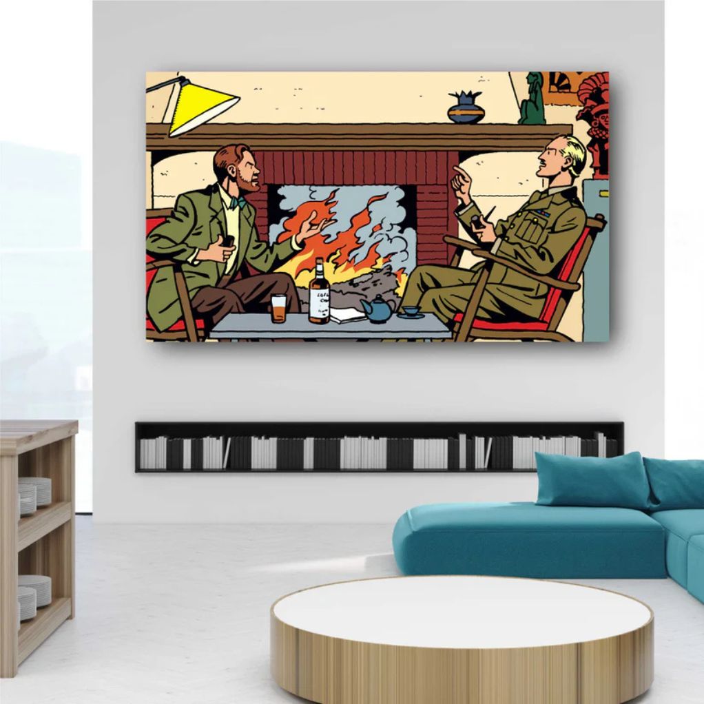 Tableau Blake et Mortimer 6 - Cheminée 70x40 cm - secondaire-6