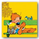 Tableau Boule et Bill 4 - La lecture 80x80 cm - secondaire-1