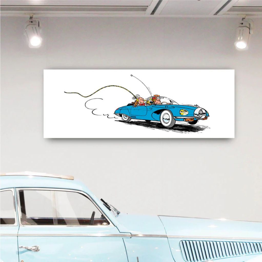 Tableau Spirou 3 - Spirou et la turbotraction 200x70cm - secondaire-6