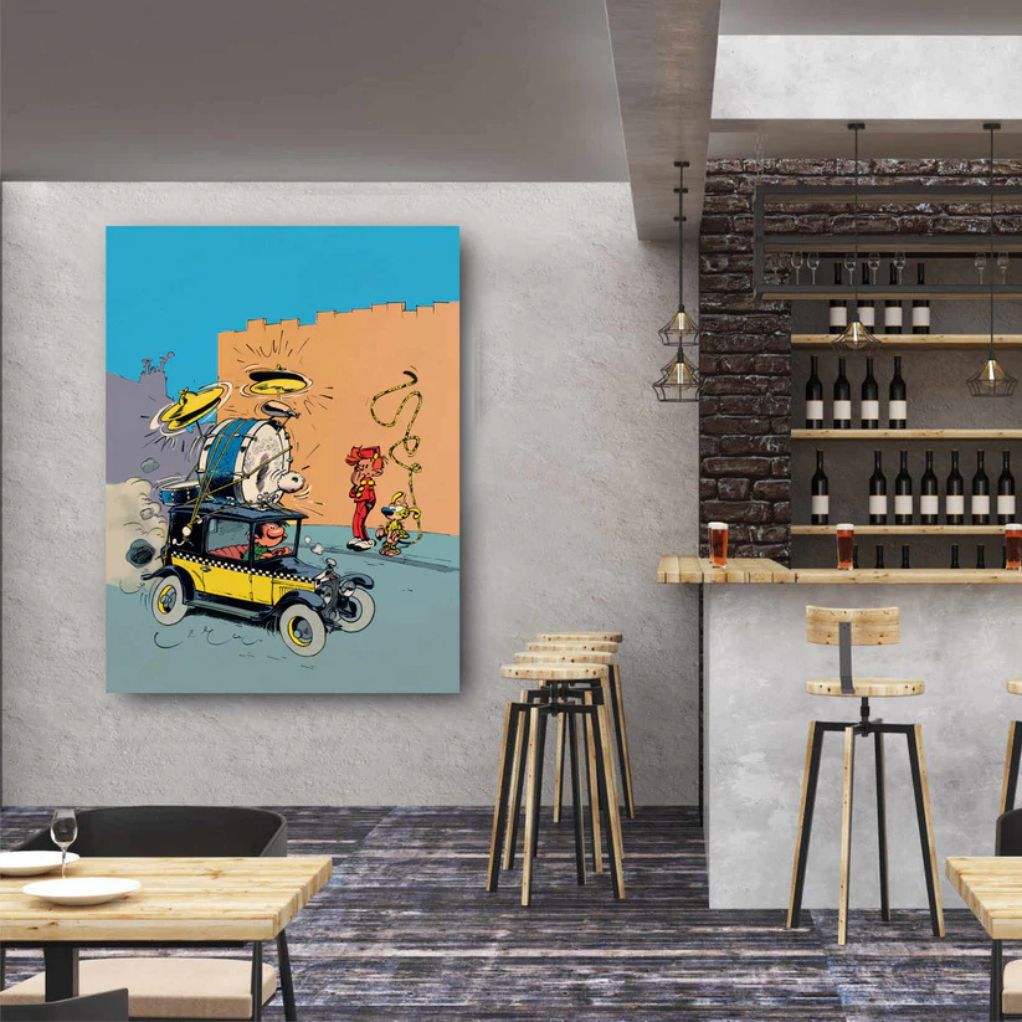 Tableau Spirou 6 - Spirou et la voiture de Gaston - secondaire-7