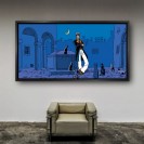 Tableau Corto Maltese 3 - Corto et les chats 100x50 cm - secondaire-1