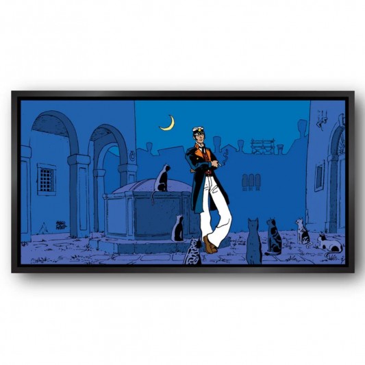 Tableau Corto Maltese 3 - Corto et les chats 100x50 cm - secondaire-2