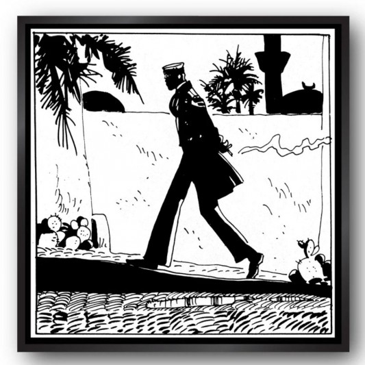 Tableau Corto Maltese 9 - Corto se promène 70x70 cm - secondaire-1