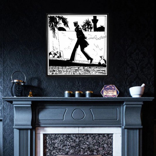 Tableau Corto Maltese 9 - Corto se promène 70x70 cm - secondaire-2