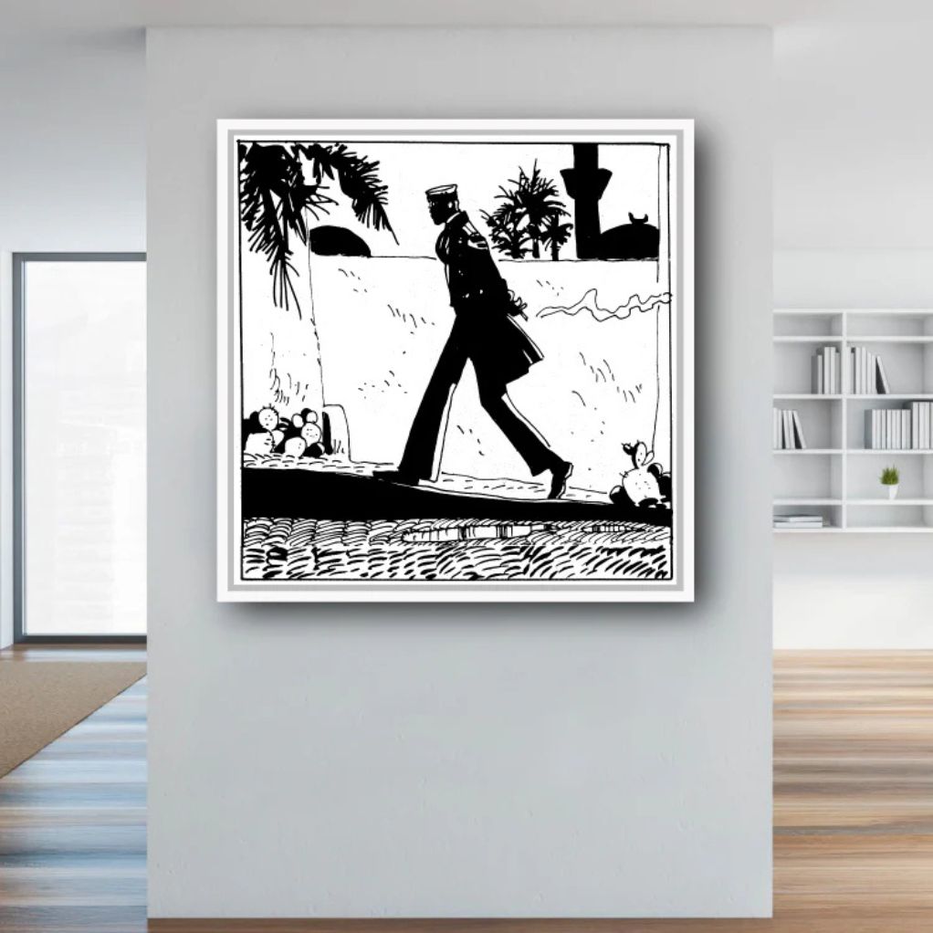 Tableau Corto Maltese 9 - Corto se promène 70x70 cm - secondaire-4