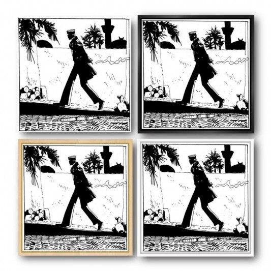 Tableau Corto Maltese 9 - Corto se promène 70x70 cm - secondaire-6