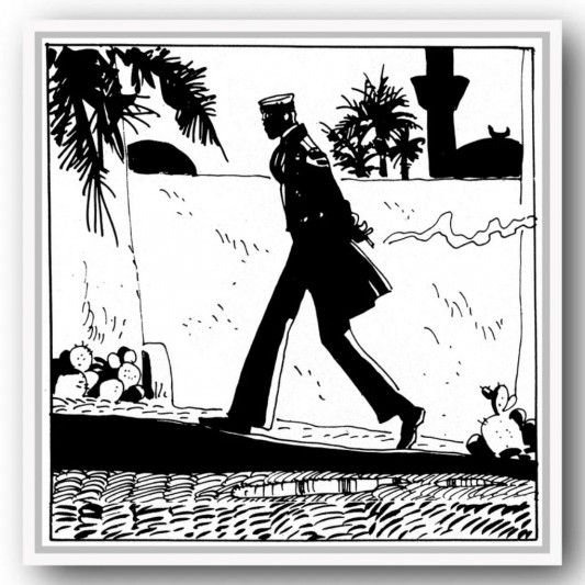 Tableau Corto Maltese 9 - Corto se promène 70x70 cm - secondaire-7
