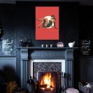 Tableau Pin up 7 - Fond rouge - secondaire-2