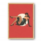 Tableau Pin up 7 - Fond rouge - secondaire-6