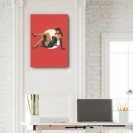 Tableau Pin up 7 - Fond rouge 50x70 cm - secondaire-8