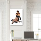 Tableau Pin up 2 - Jambes croisées - secondaire-1