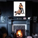 Tableau Pin up 2 - Jambes croisées - secondaire-2
