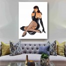Tableau Pin up 2 - Jambes croisées 55x70 cm - secondaire-5
