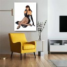 Tableau Pin up 2 - Jambes croisées 55x70 cm - secondaire-6