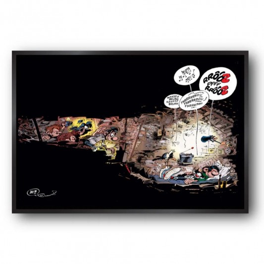 Tableau Gaston Lagaffe 9 - La sieste - secondaire-10