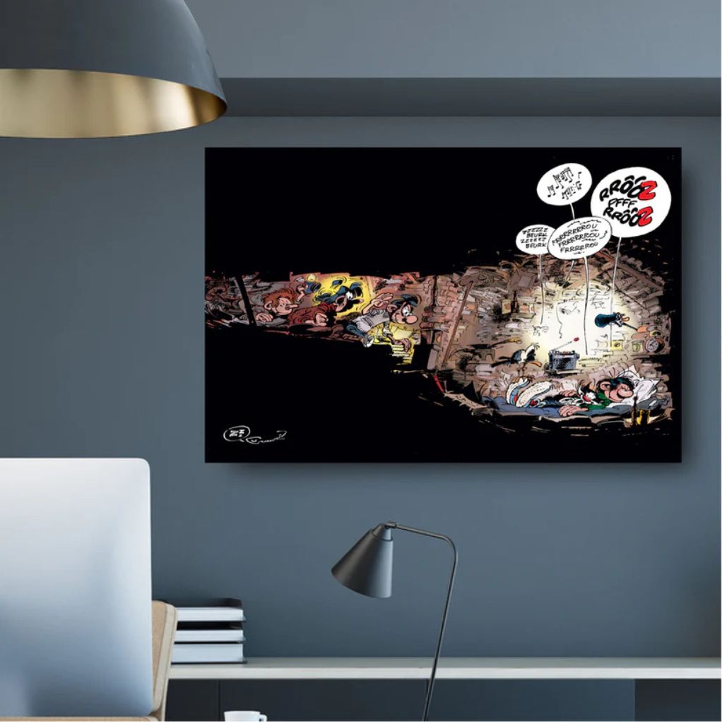 Tableau Gaston Lagaffe 9 - La sieste - secondaire-3