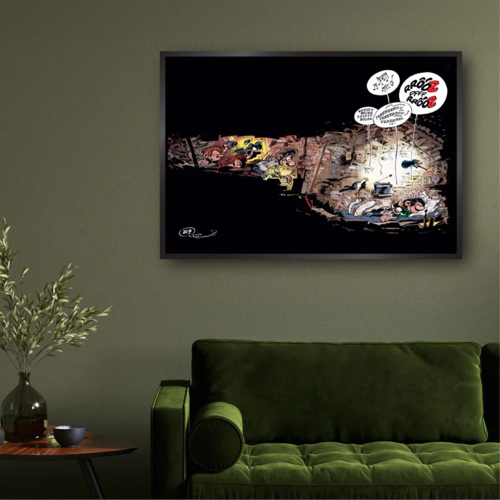 Tableau Gaston Lagaffe 9 - La sieste - secondaire-5