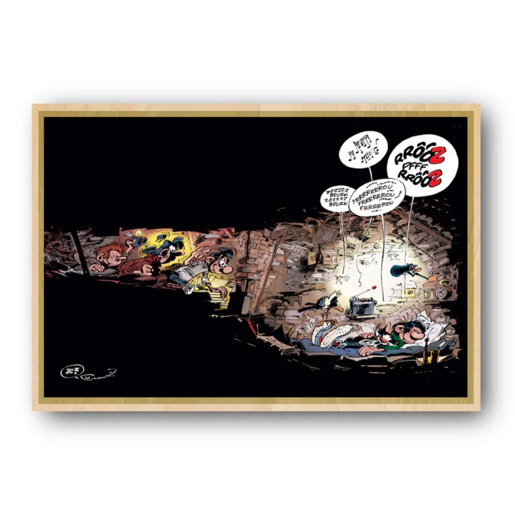 Tableau Gaston Lagaffe 9 - La sieste - secondaire-7