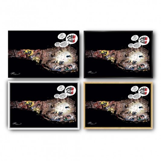 Tableau Gaston Lagaffe 9 - La sieste - secondaire-8