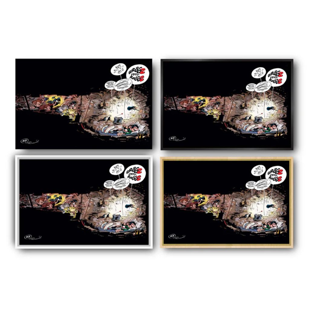 Tableau Gaston Lagaffe 9 - La sieste 75x50 cm - secondaire-8