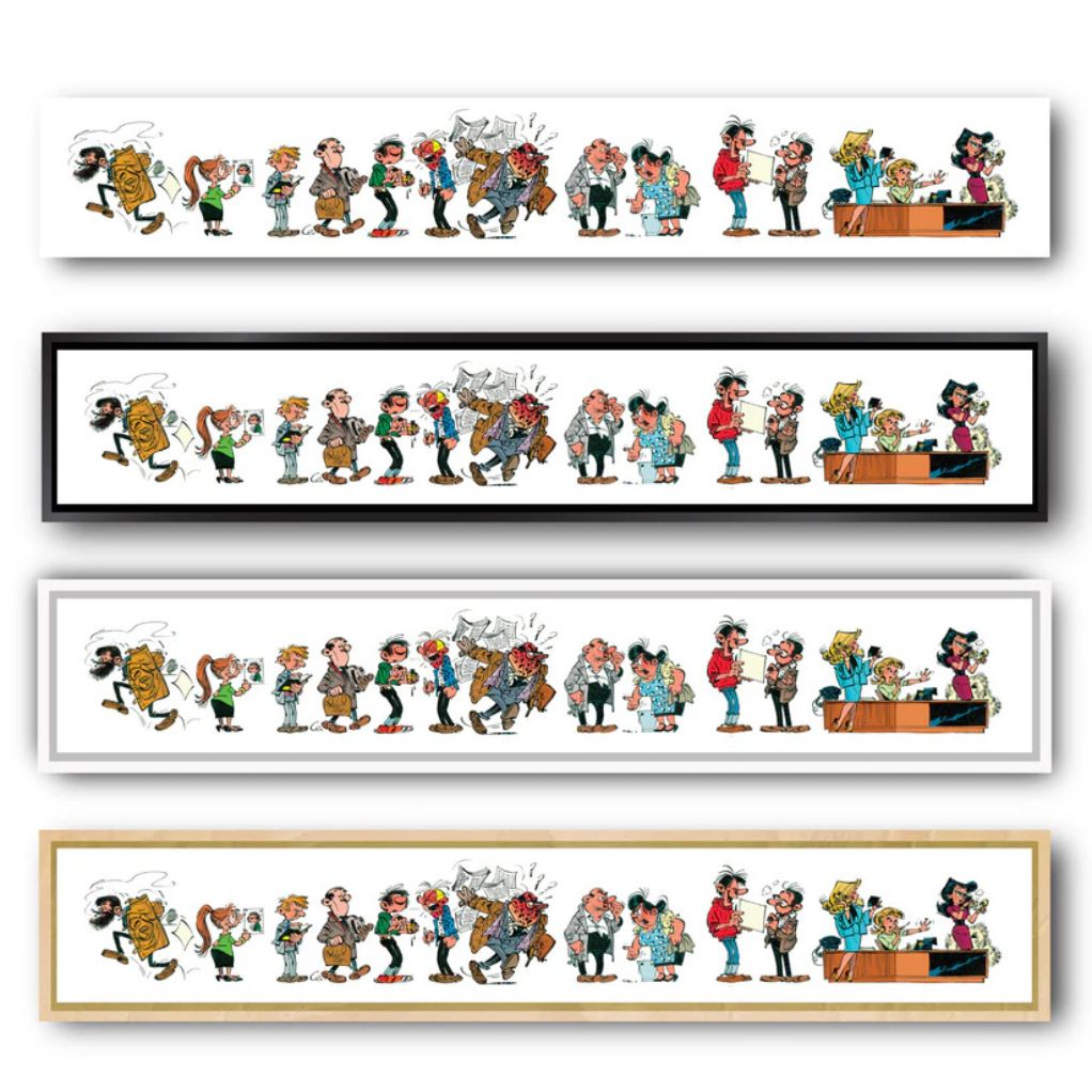 Tableau Gaston Lagaffe 11 - Les personnages de Gaston - secondaire-8