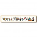 Tableau Gaston Lagaffe 11 - Les personnages de Gaston 150x23 cm - secondaire-2