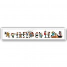 Tableau Gaston Lagaffe 11 - Les personnages de Gaston 150x23 cm - secondaire-3