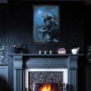 Tableau Le monde d'Aquilon 1 - Gaw'yn l'elfe noir 70x100 cm - secondaire-4