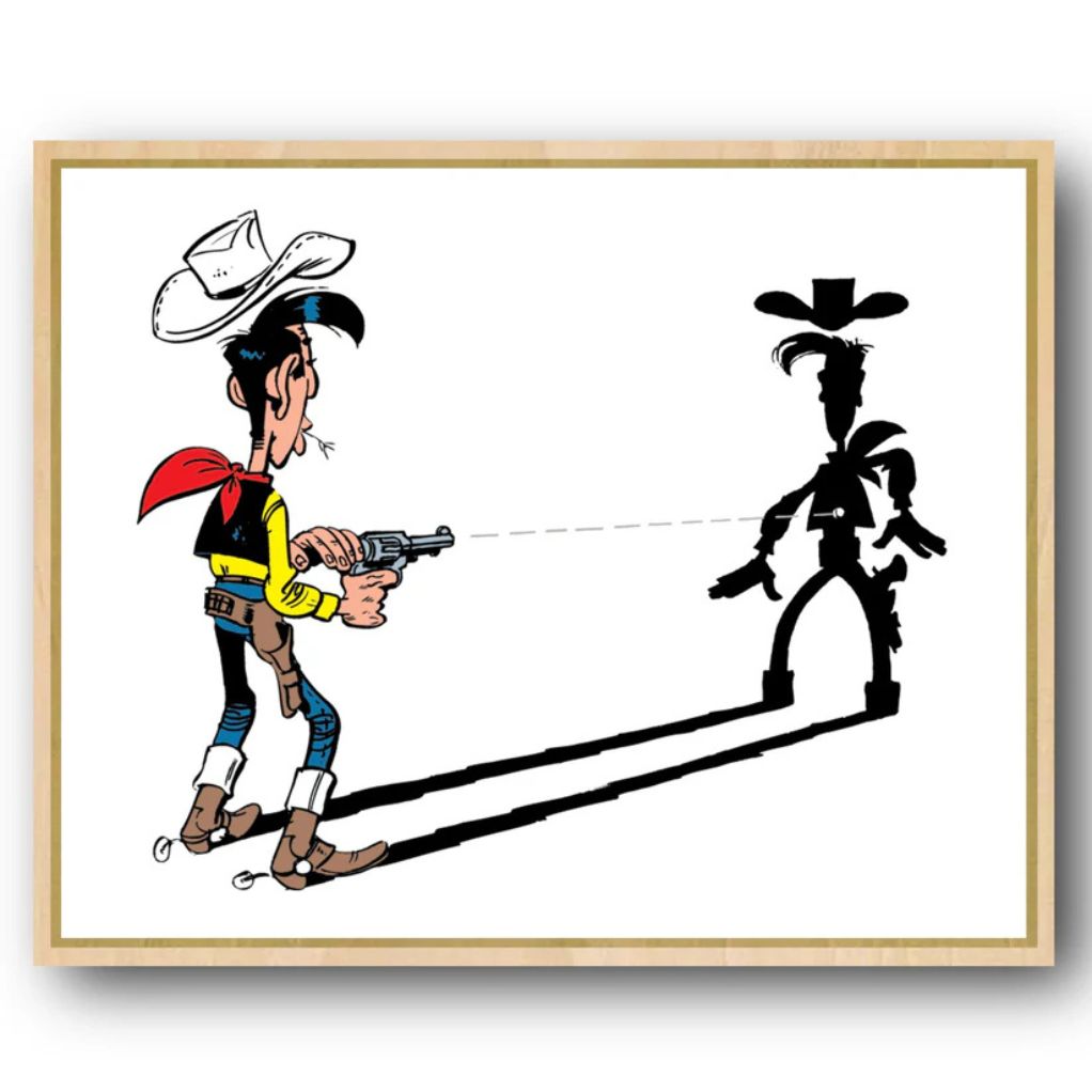 Tableau Lucky Luke 2 - L'homme qui tire plus vite... - secondaire-1
