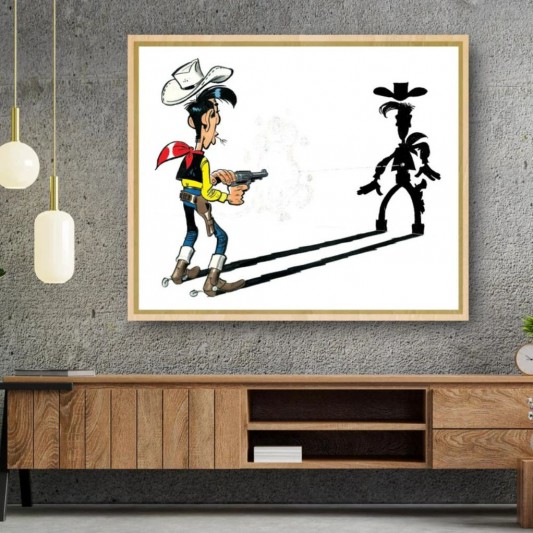Tableau Lucky Luke 2 - L'homme qui tire plus vite... - secondaire-4