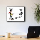 Tableau Lucky Luke 2 - L'homme qui tire plus vite... - secondaire-8