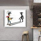 Tableau Lucky Luke 2 - L'homme qui tire plus vite... 70x55 cm - secondaire-10