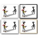 Tableau Lucky Luke 2 - L'homme qui tire plus vite... 70x55 cm - secondaire-5